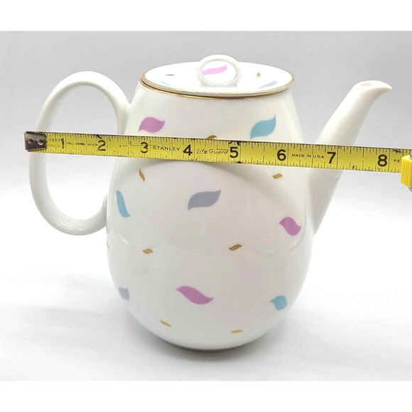 Johann Haviland 4 Person Tea Set: Tea Pot Sugar Creamer, 4 Trio Cup+Saucer+Plate - Picture 7 of 16